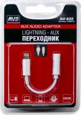 Кабель AVS AU-623 аудио Lighting - AUX
