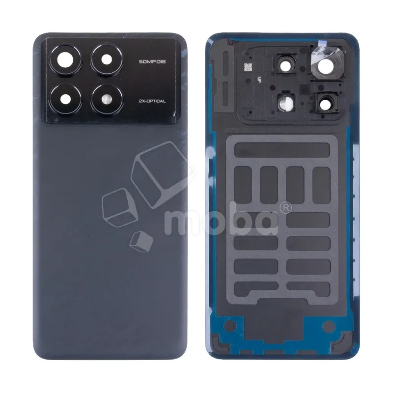 Задняя крышка для Xiaomi Poco F6 Pro (23113RKC6G) Черный - Премиум