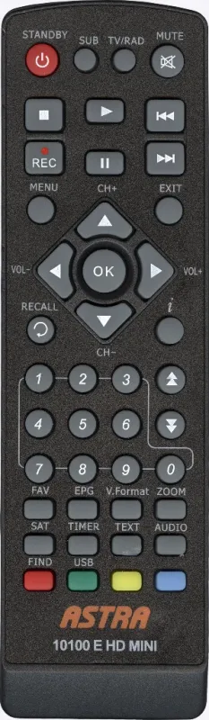 Пульт ASTRA 10100 E MINI JH-046 копия