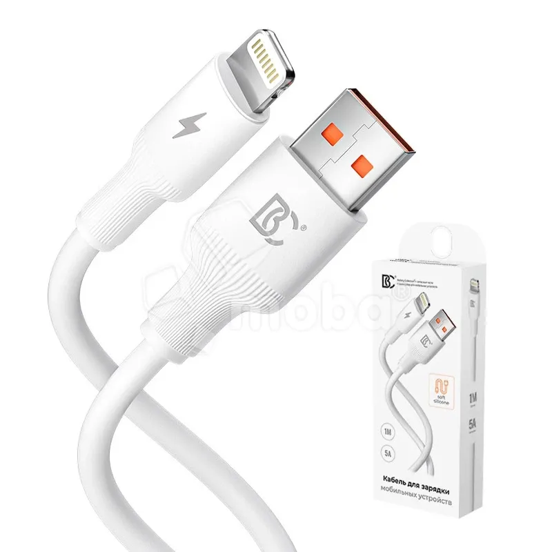 Кабель USB - Lightning BC X81 Soft (PD) Белый