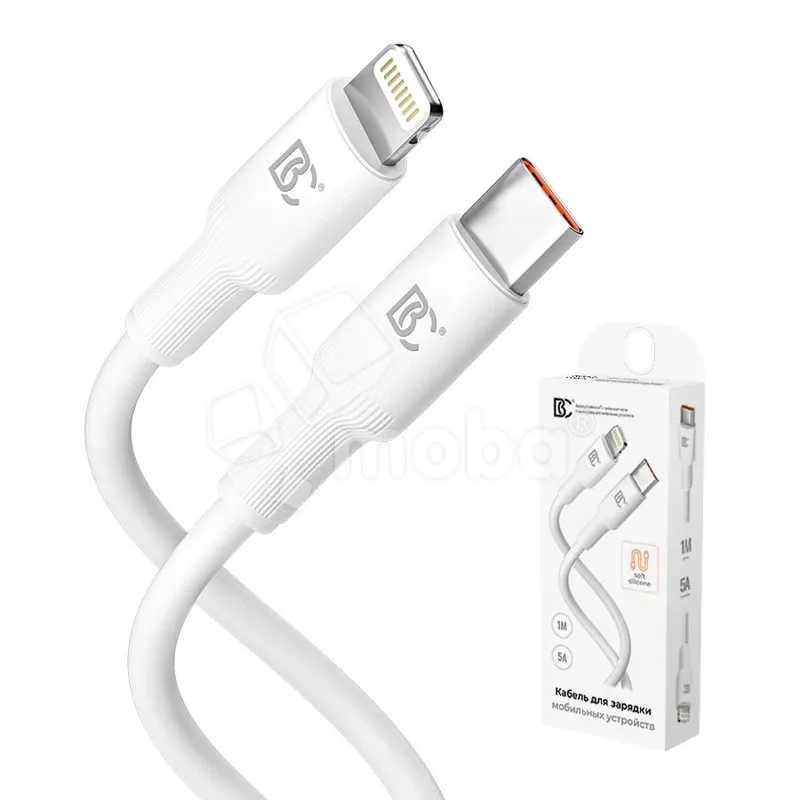 Кабель Type-C - Lightning BC X81 Soft (PD) Белый