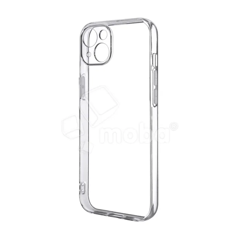 Чехол-накладка для iPhone 15 Plus (с защитой камеры, прозрачный)