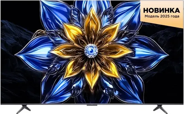 55" Телевизор TCL 55T8C, 4K UHD, QLED, 120 Гц, HDR, черный (EAC)