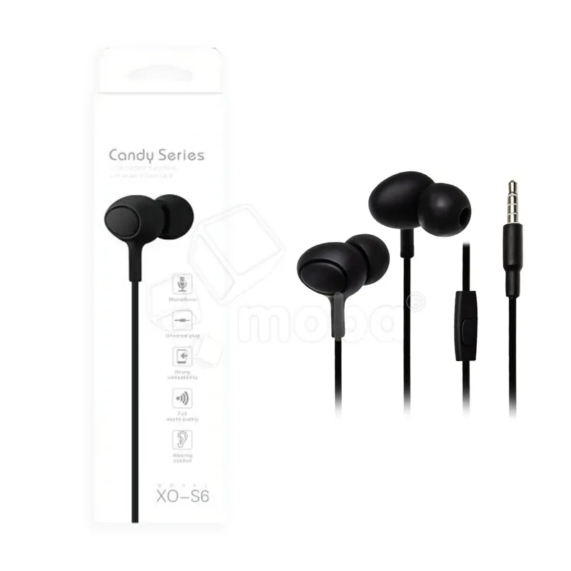 Гарнитура "3,5 мм" Jack XO S6 (вакуумные) Черный