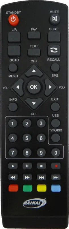 Пульт Baikal (Байкал) 940 HD для DVB-T2 ресивера