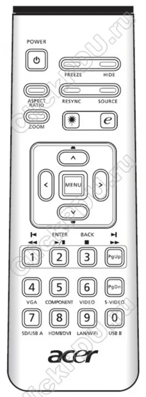 Пульт Acer P1101C оригинальный
