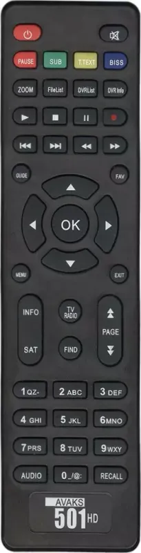 Пульт Avaks 501HD для ресивера Avaks
