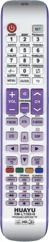 Универсальный пульт Huayu RM-L1195+8