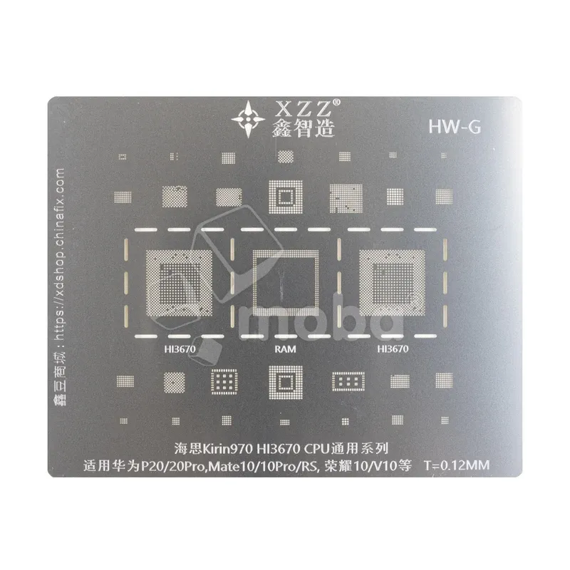 BGA трафарет XZZ HiSilicon Kirin 970 для Huawei P20/P20 Pro/Mate 10/10 Pro/RS/Honor 10