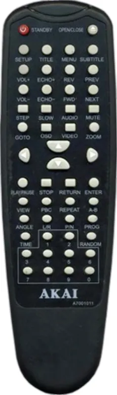 Пульт Akai A7001011 для DVD DV-P703B для DVD плеера Akai