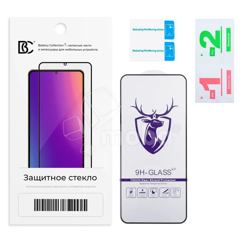 Защитное стекло "Премиум" для Huawei Nova 10 SE/12 SE/11 SE Черный