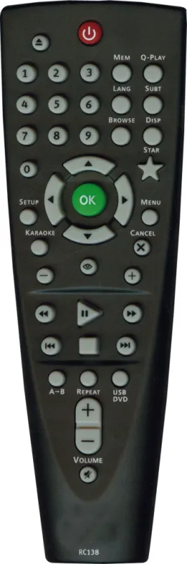 Пульт Huayu RC138 для DVD плеера BBK