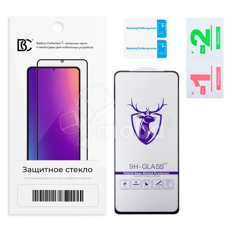 Защитное стекло "Премиум" для Xiaomi Poco F4/X5 Pro 5G/M7 Pro 5G/Redmi Note 12 Pro 5G/12 Pro+ Черный