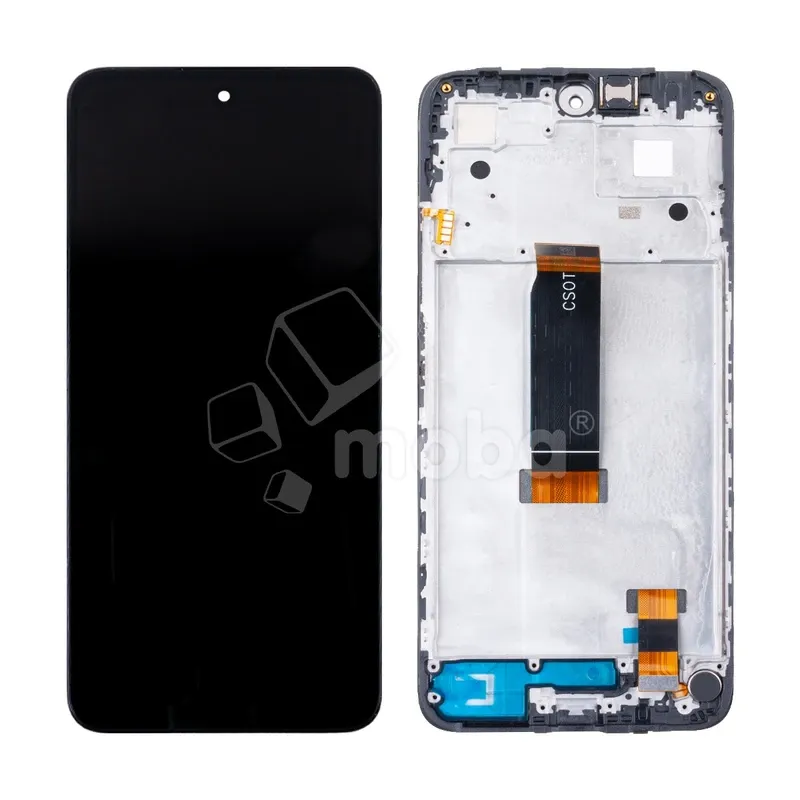 Дисплей для Xiaomi Redmi 12 4G (23053RN02Y) модуль с рамкой Черный - OR