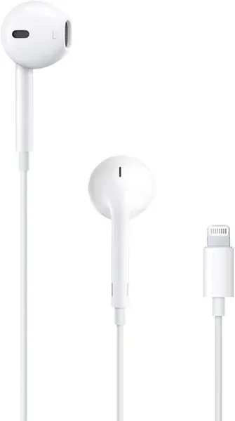 Наушники внутриканальные Apple EarPods with Lightning Connector белый