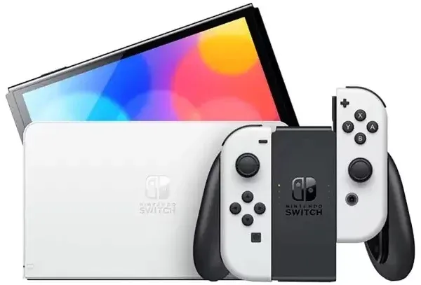 Портативная Игровая приставка Nintendo Switch OLED white (белая)
