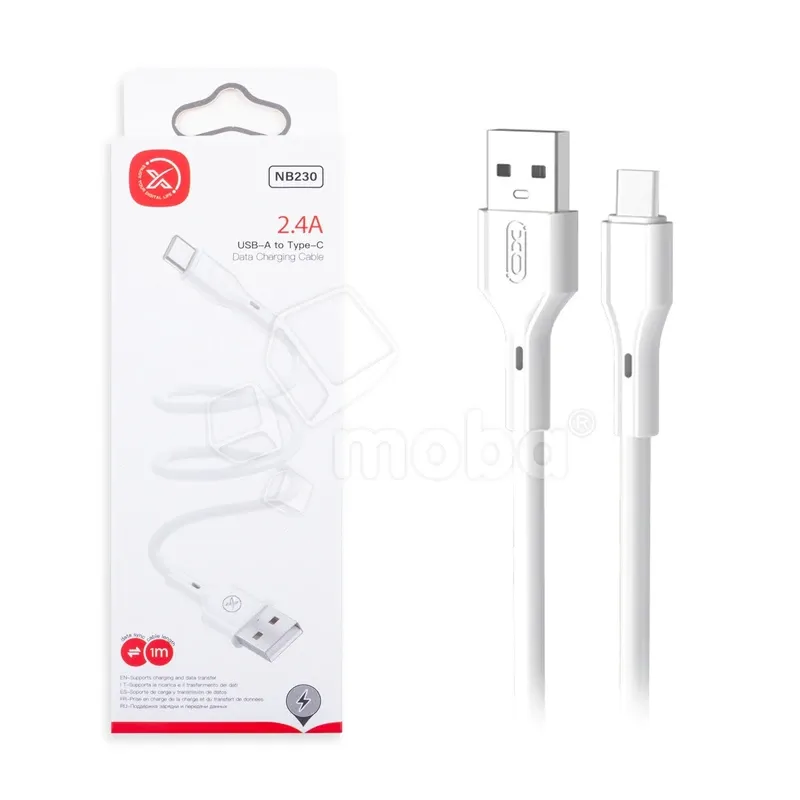 Кабель USB - Type-C XO NB230 (2.4A) Белый