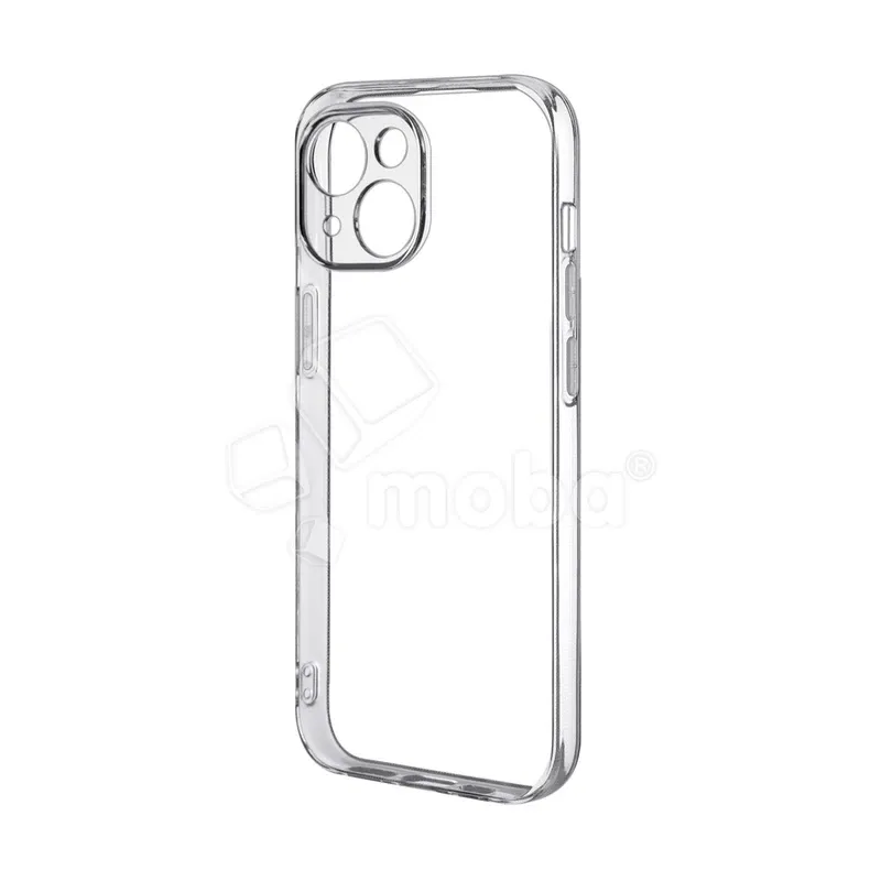 Чехол-накладка для iPhone 15 (с защитой камеры, прозрачный)