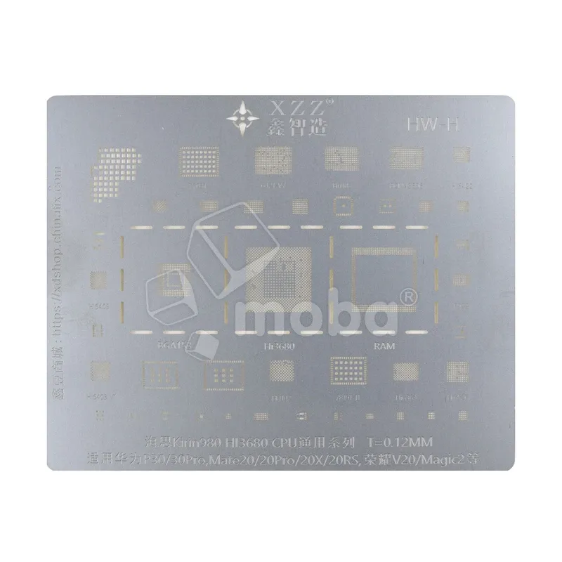 BGA трафарет XZZ HiSilicon Kirin 980 для Huawei P30/P30 Pro/Mate 20/20 Pro/20X/Honor V20/Magic2
