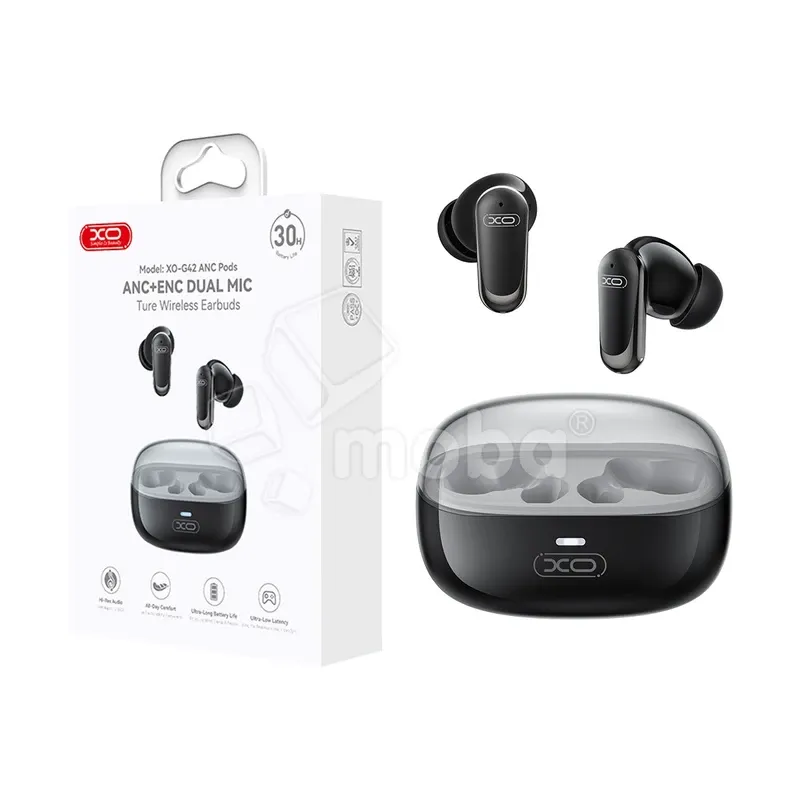 Беспроводные наушники Bluetooth XO G42 (TWS, вакуумные, ANC) Черный