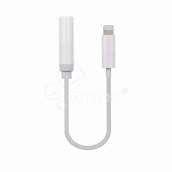 Адаптер Lightning - "3,5 мм" Jack (10.5 см, для iPhone) Белый