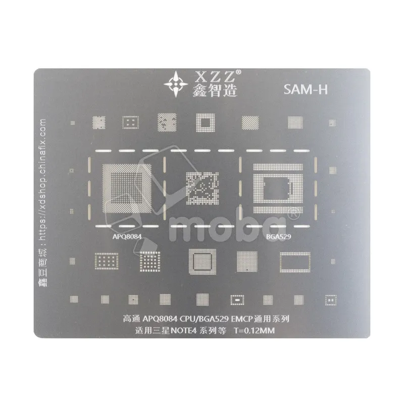 BGA трафарет XZZ EMCP/EMMC 153/162/169/186/221/254