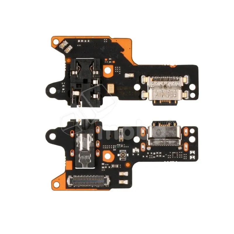 Шлейф для Xiaomi Redmi 8/8A (M1908C3IC/M1908C3KI) плата на системный разъем/разъем гарнитуры/микрофон - Премиум