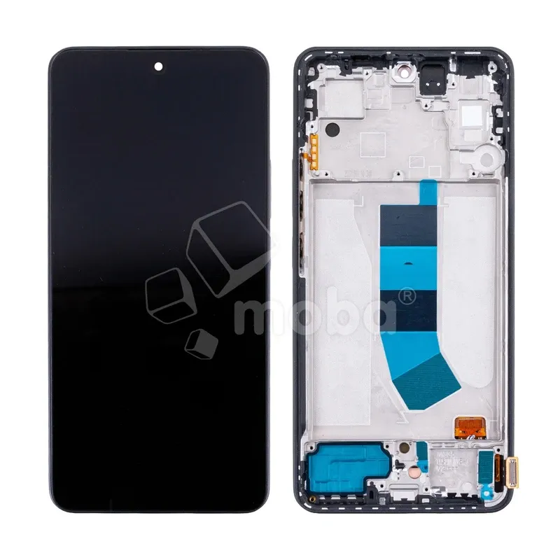 Дисплей для Xiaomi Redmi Note 13 4G (23129RAA4G/23124RA7EO/23129RA5FL) модуль с рамкой Черный - (OLED)