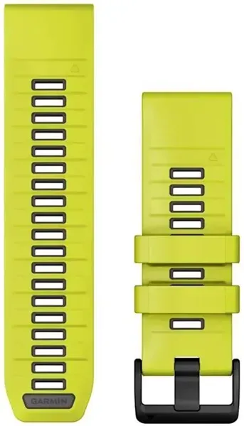 Силиконовый ремешок для Garmin Fenix 8 51mm Quickfit 26 mm (Amp Yellow/Graphite) (010-13393-08)